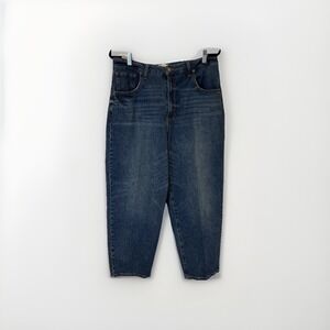 Oliver Logan Womens  Jeans Harlow Barrel High-Rise  Size 32 Medium Wash $120 New